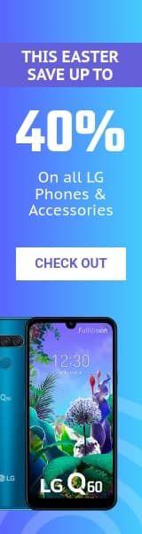 Blue Phone Easter Sale Wide Skyscraper