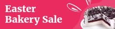 Easter Bunny Bakery Sale Half Banner