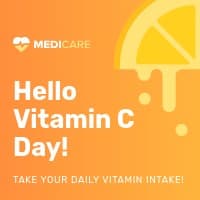 Daily Intake on Vitamin C Day Small Square