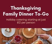 Thanksgiving Family Dinner To Go Small Rectangle