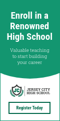 Enroll in a Renowned High School Vertical Banner