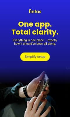 One App with Total Clarity Fintas Finance Animated Vertical Rectangle