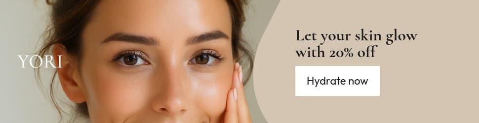 Let Your Skin Glow Yori Beauty Products Animated Billboard