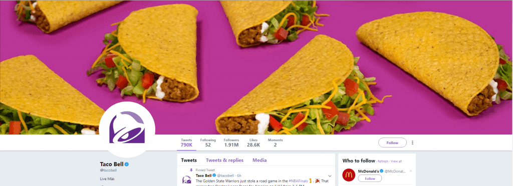 Taco Bell Twitter Header Photo