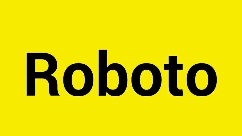 roboto youtube thumbnail font