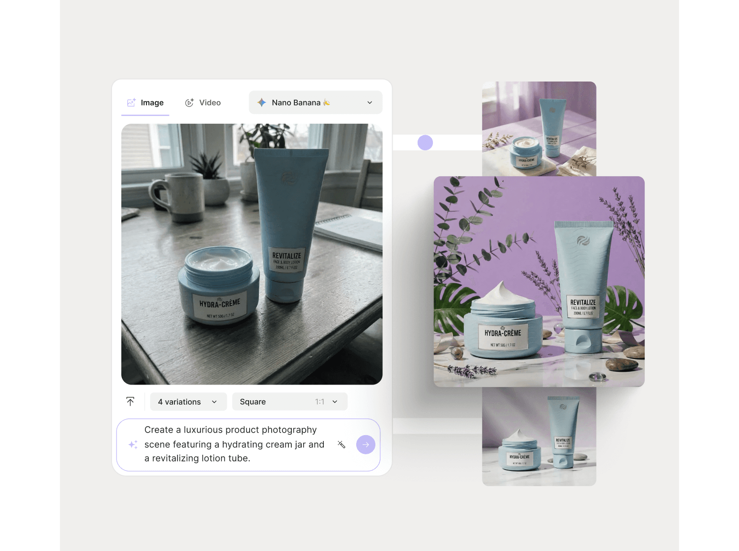 AI product photography within The Brief