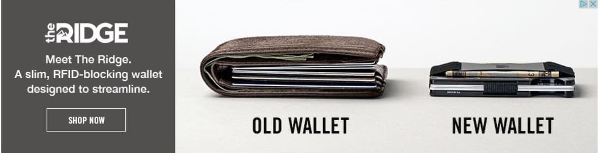 the ridge display ad