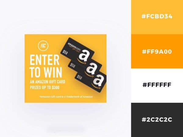 Display banner orange theme