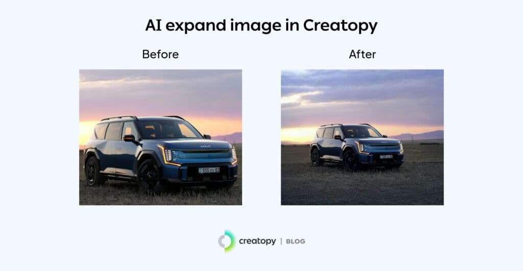 an example of ai expand image in thebrief