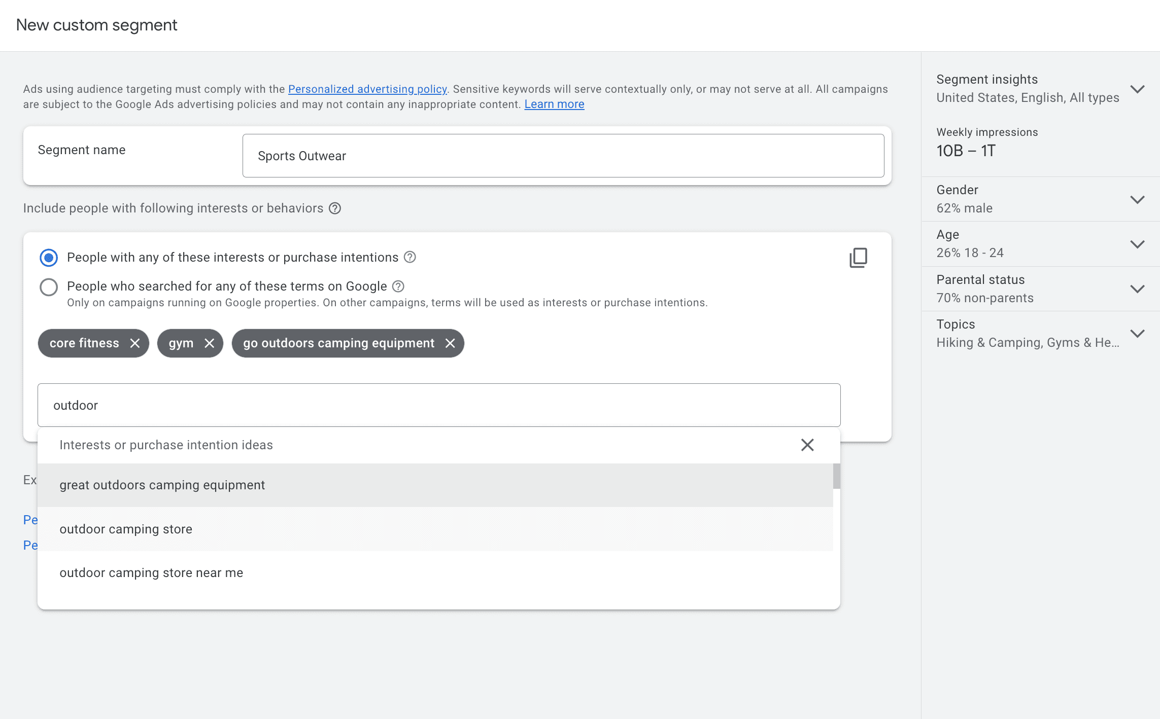 the types of mobile targeting