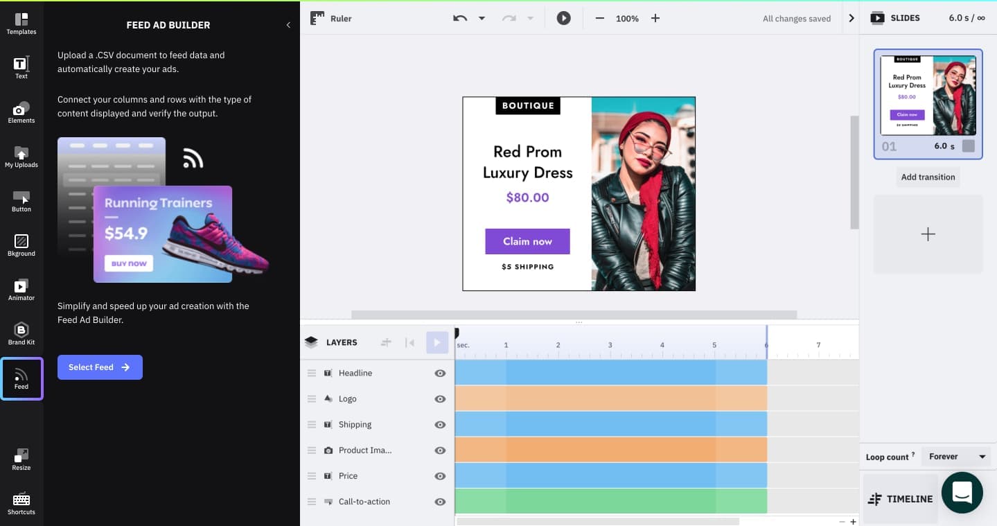 create feed csv thebrief
