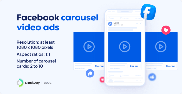 Facebook carousel video ads