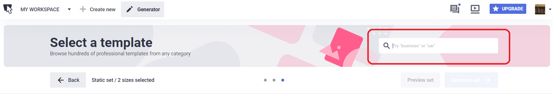 generator search thebrief