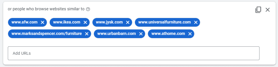 targeting by URL in the google display network