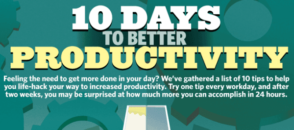Infographic 10 days to better productivity