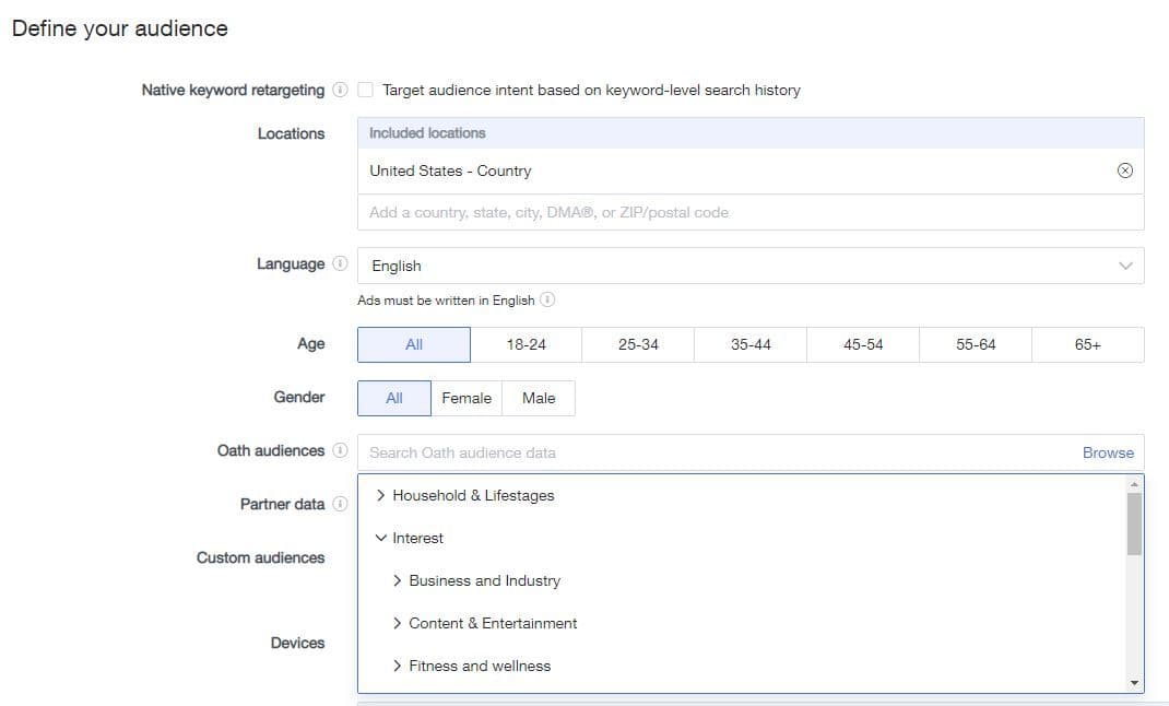 verizon define audience