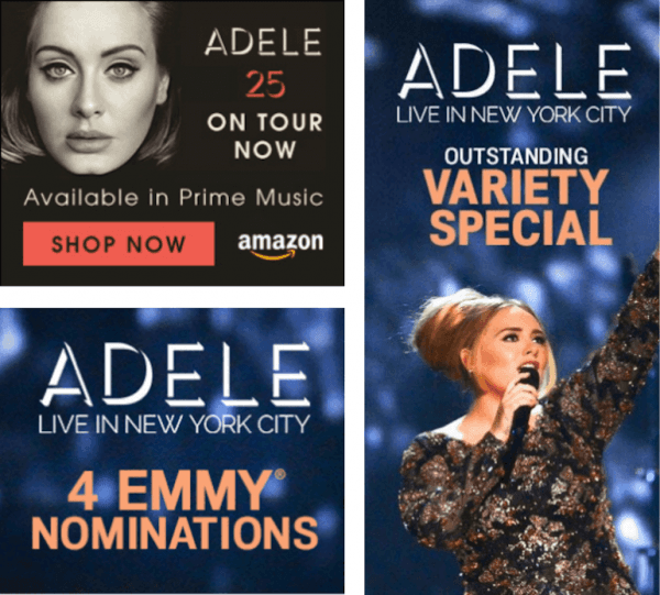 Adele Banner Ads