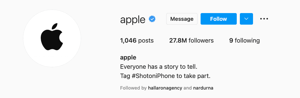 apple instagram