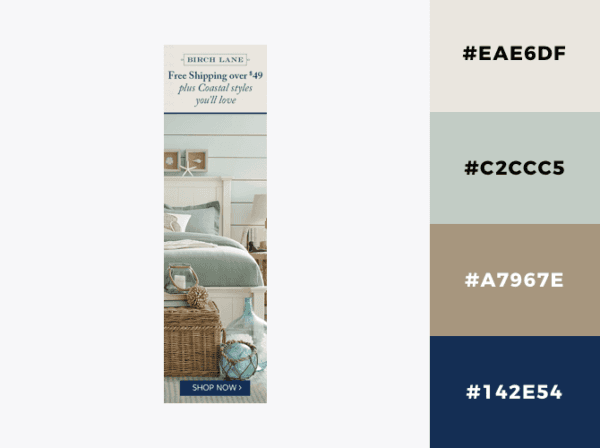 blue seaside color palette