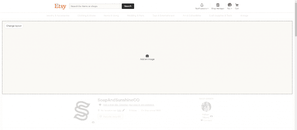 How to upload etsy banner