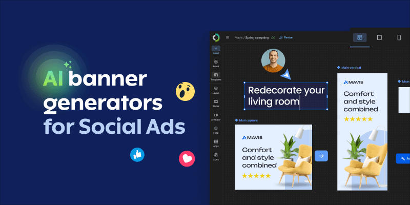 AI banner generators for social ads