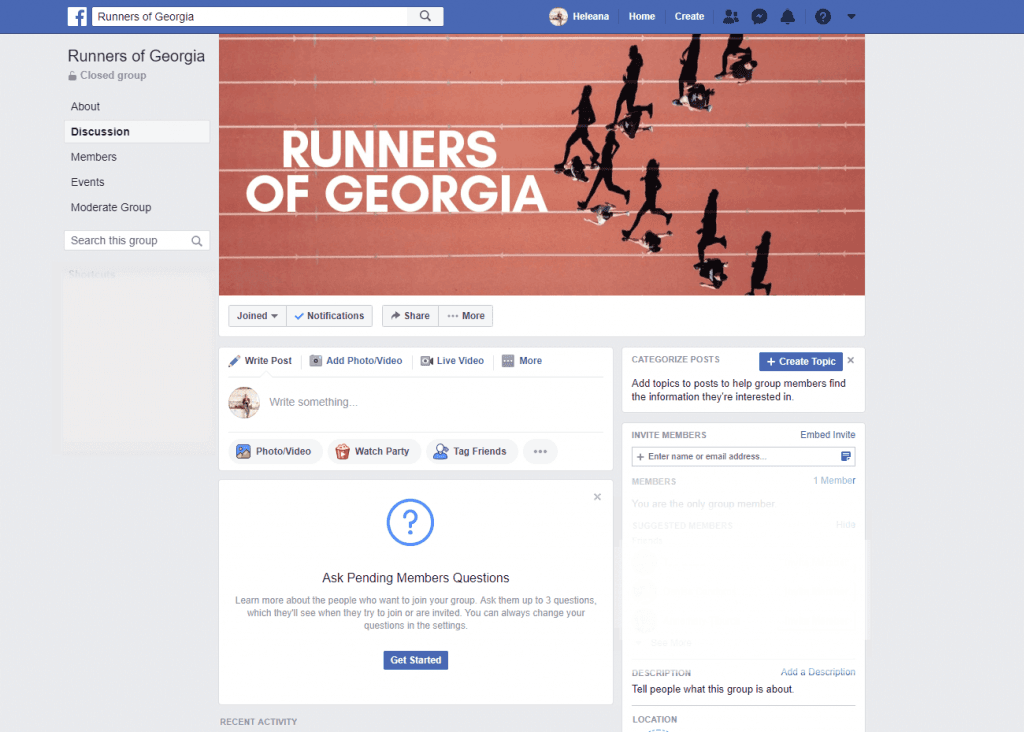 Upload Facebook Group cover photo to Facebook Group