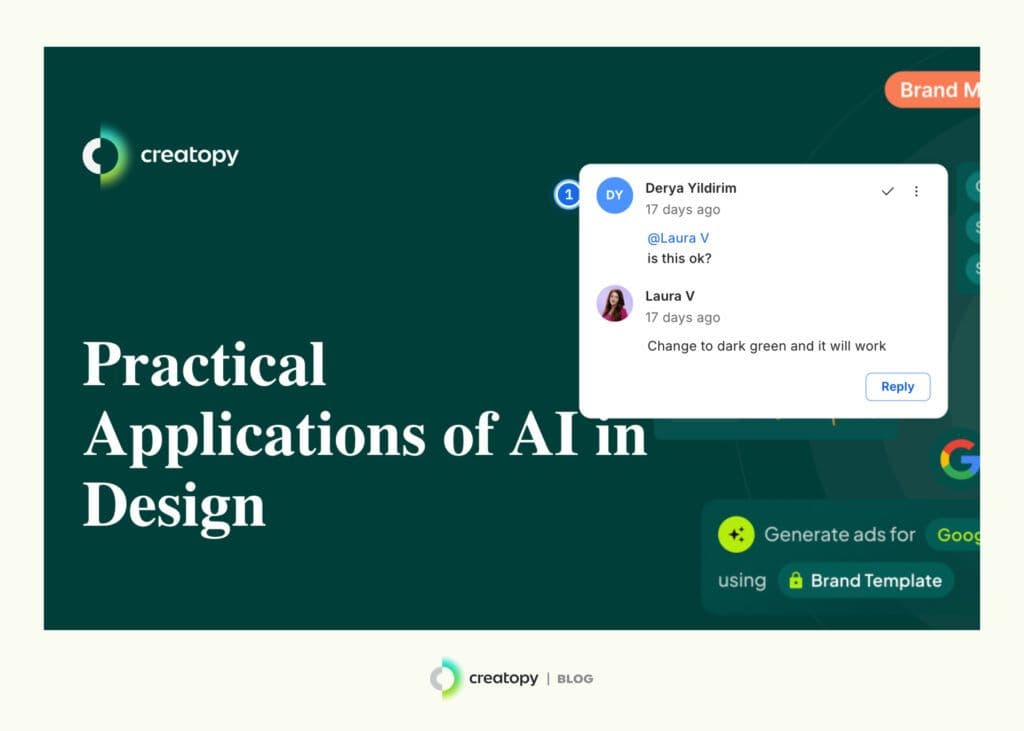 an image showing how comment features work on thebrief templates