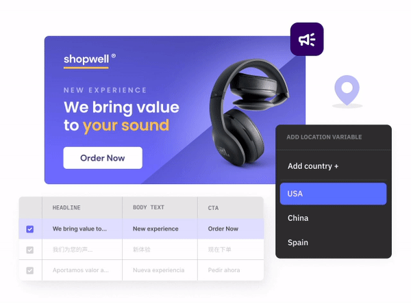 multilanguage ads in thebrief
