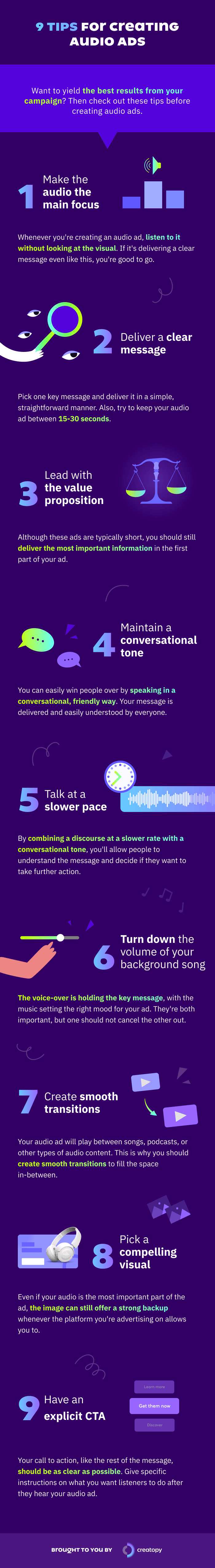 tips for creating audio ads