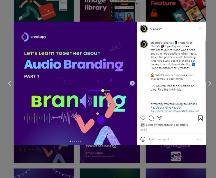 thebrief instagram post contrast colors