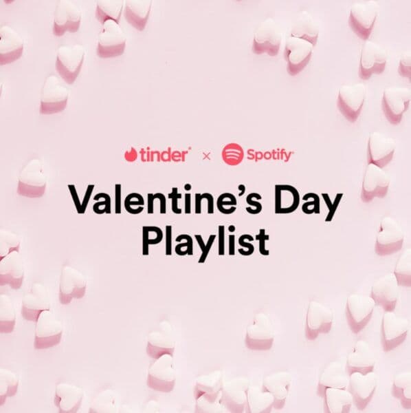 tinder spotify valentine's day marketing campaign