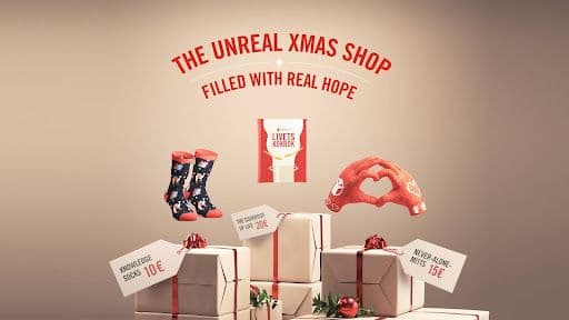 The Unreal Xmas Shop ad