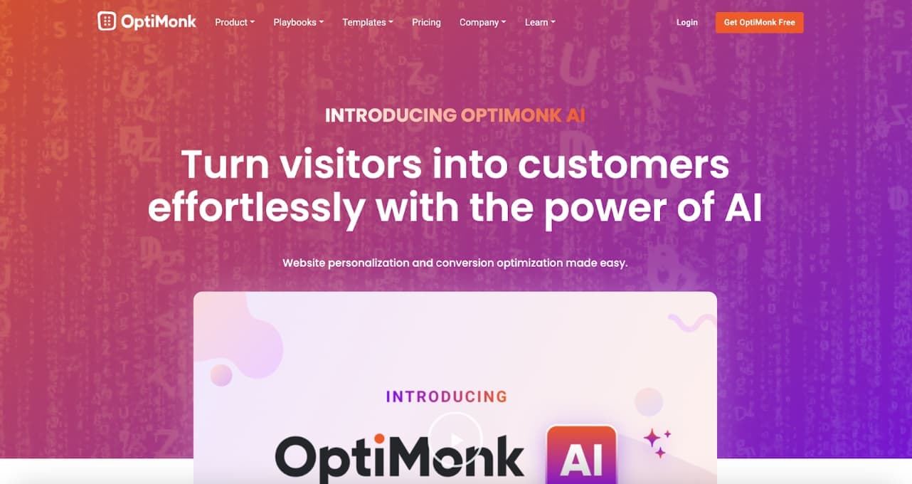 optimonk ai website