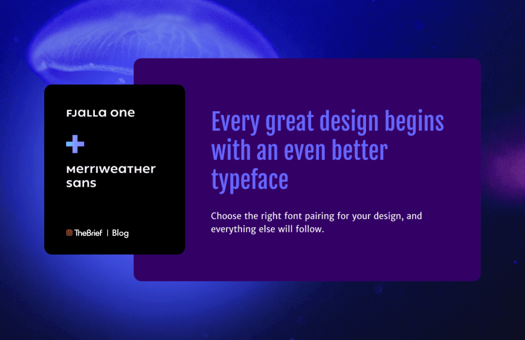 Fjalla One Merriweather font combination