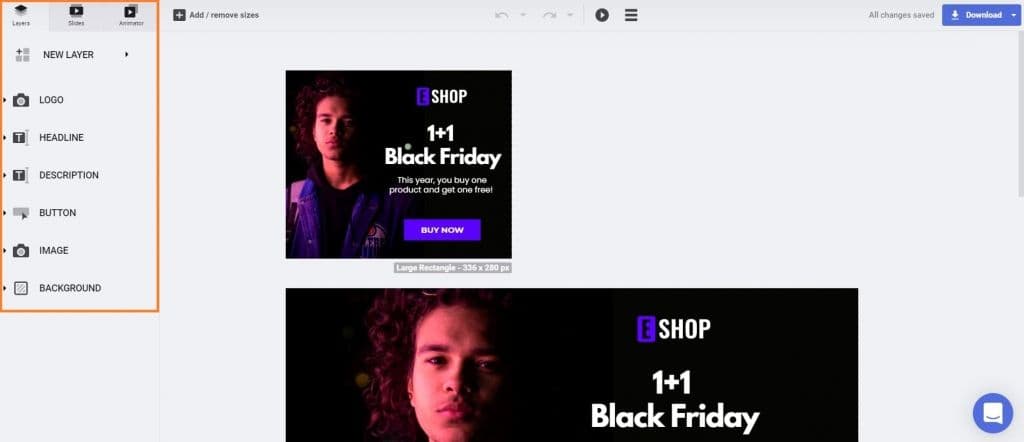 design generator menu