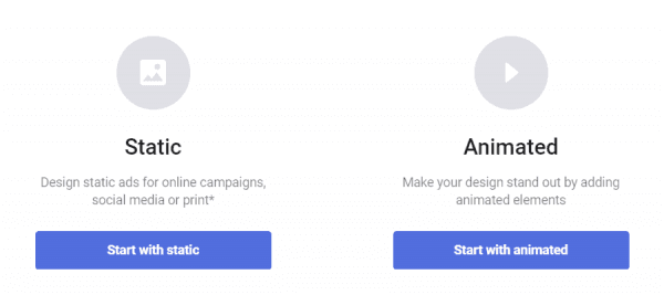 static animated design