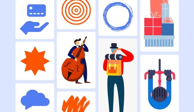+3000 Curated Icons, Illustrations, and Shapes
