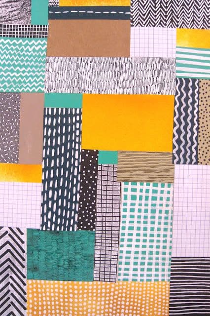graphic design patterns - collage patterns
