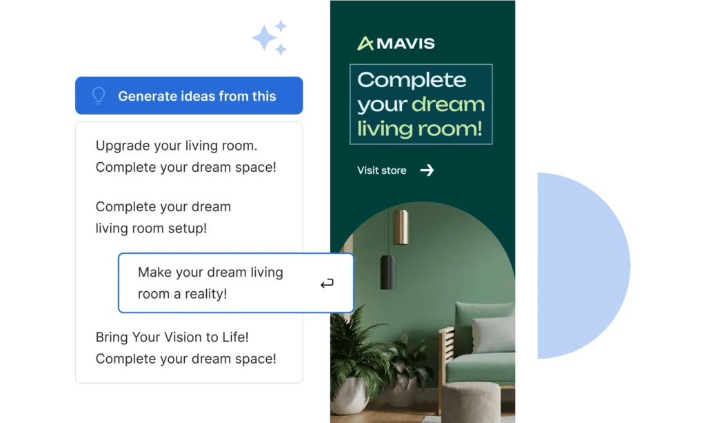 an image depicting how you can use AI in design to uplevel your design's copy