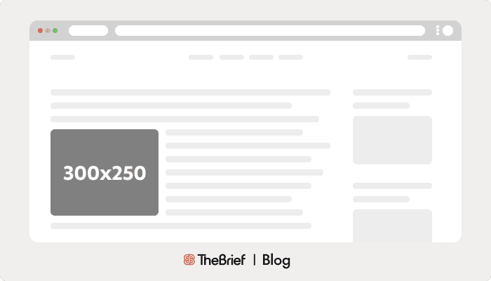 Medium rectangle (300×250 ad size)