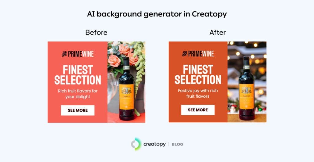 example of ai image background generator in The Brief