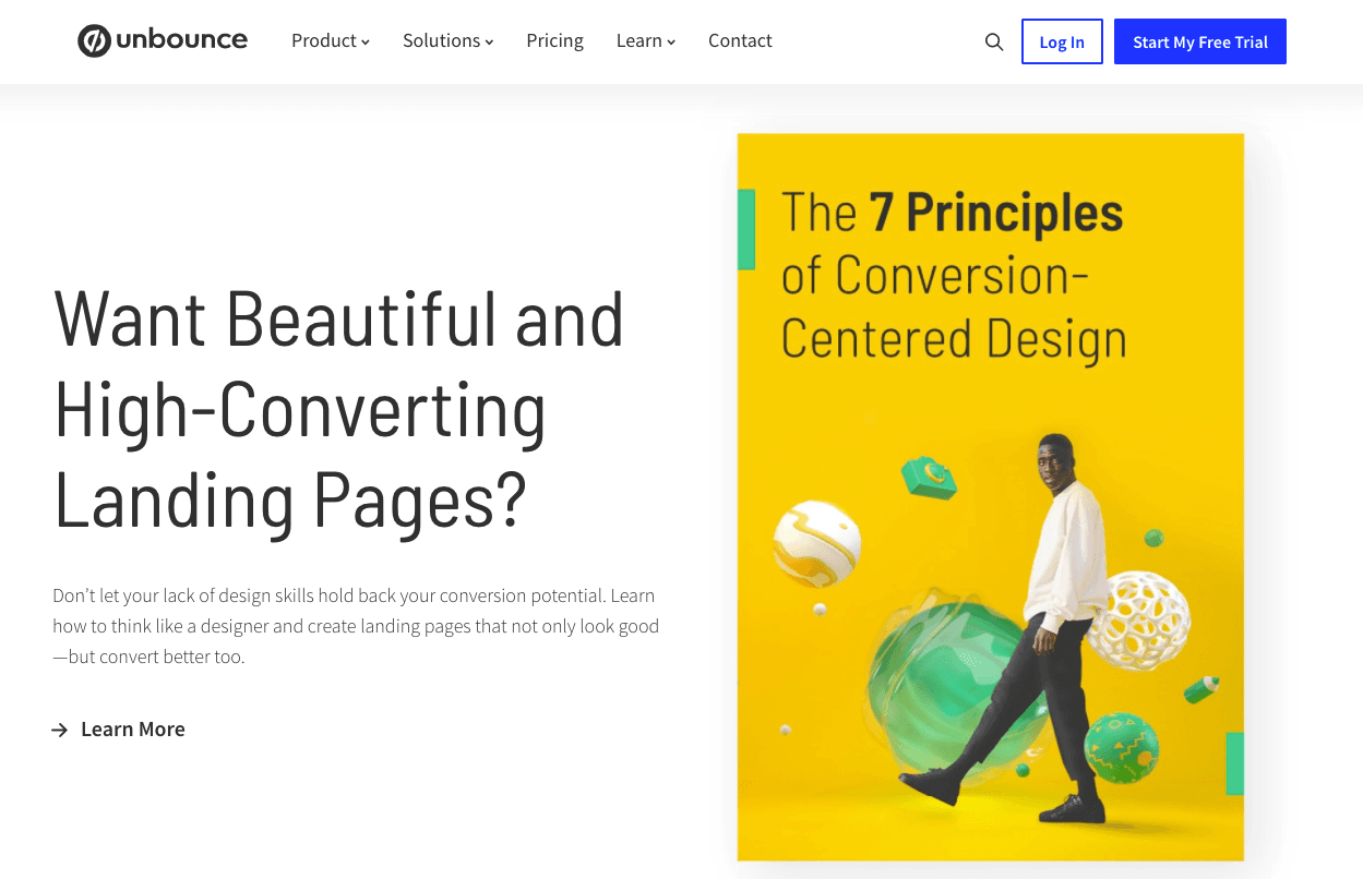 unbounce rebrand website