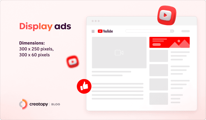 youtube Display ads specs