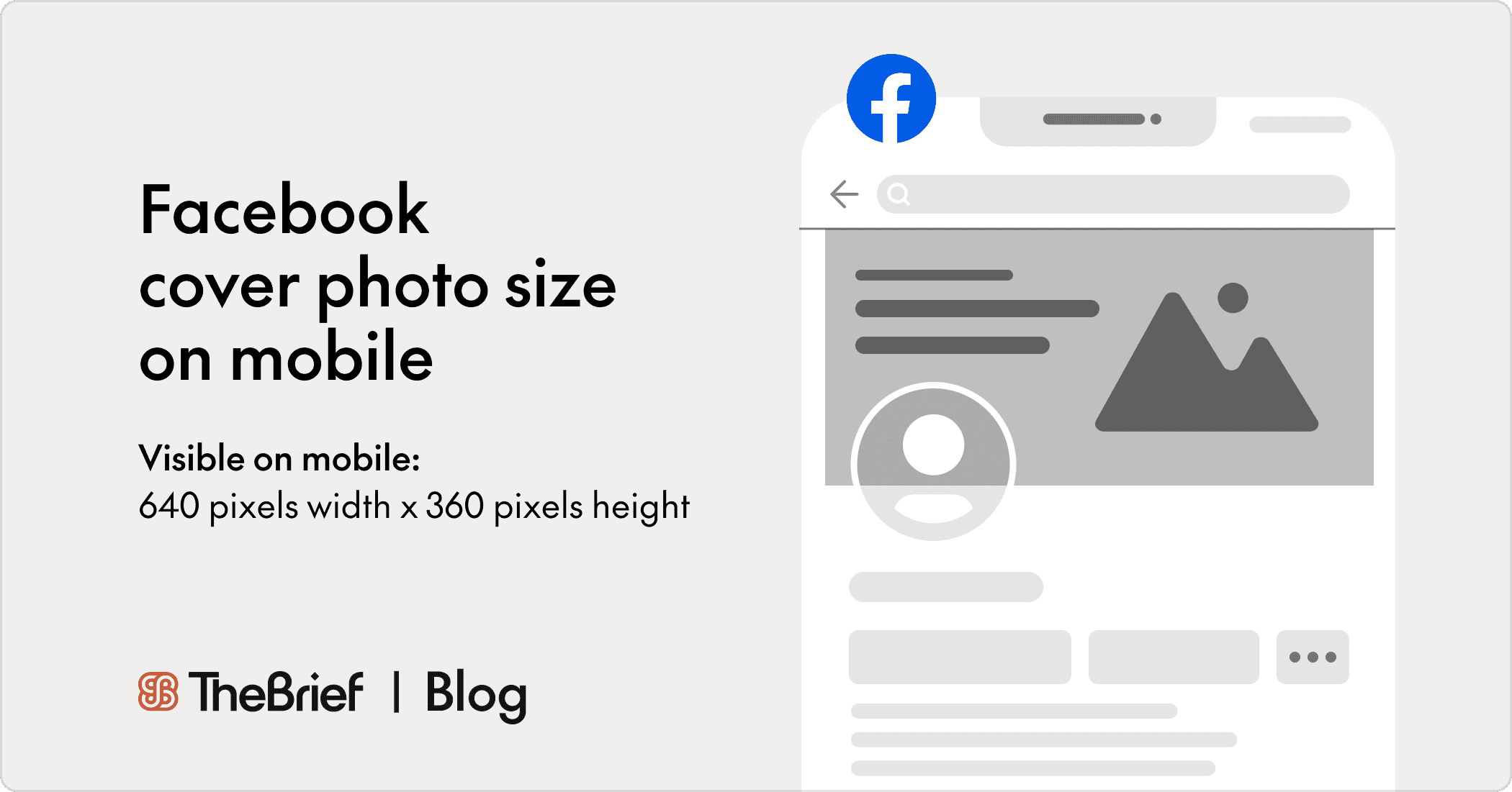 Facebook cover photo size on mobile