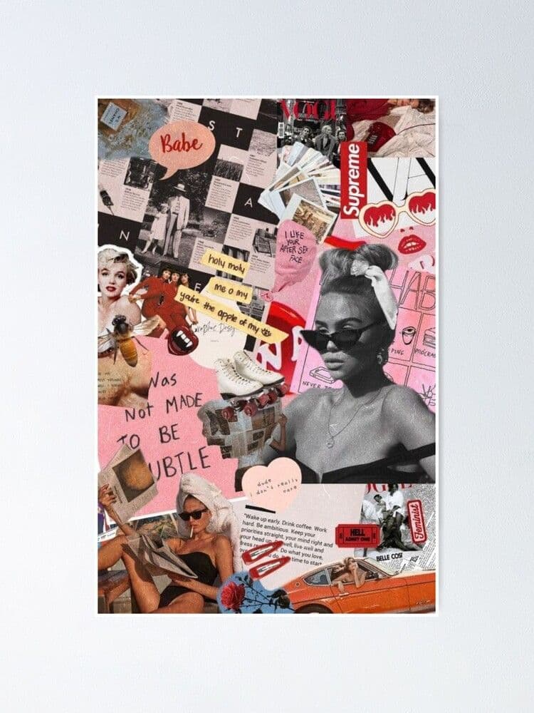 Design poster inspiration ideas collage style