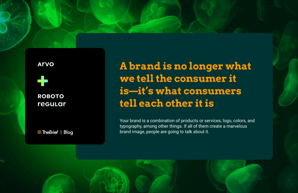 arvo and roboto font pairing