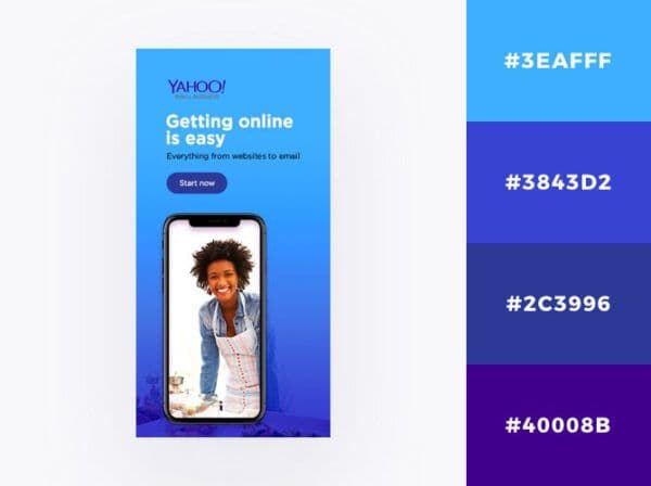 Ocean blue Yahoo banner