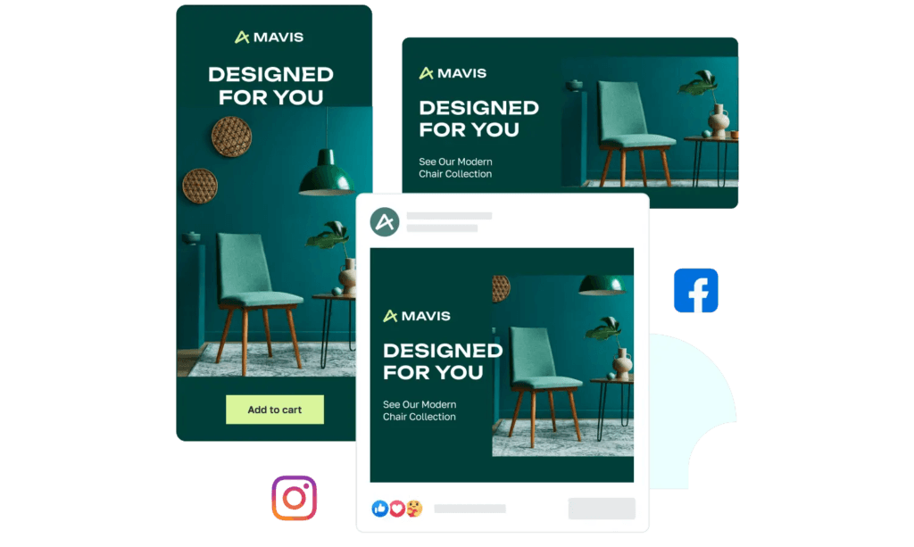an image showing resizing visual assets with the help of AI, exemplifying the power of AI in design