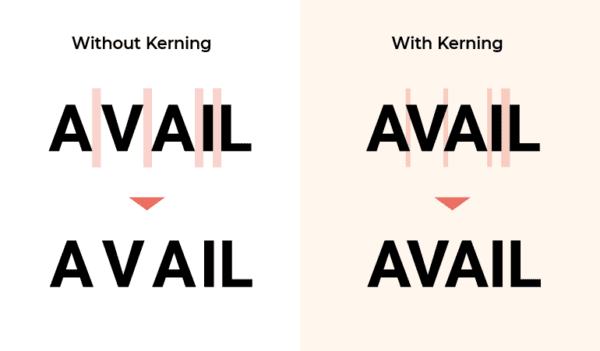 negative space kerning