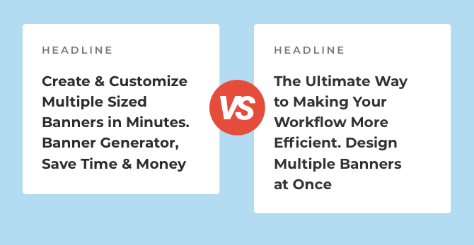 headline comparison thebrief visual